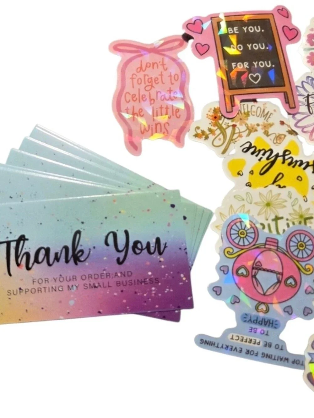 Thank You Resellers Bundle, Cards, Bags & Inspirational Stickers, New #1